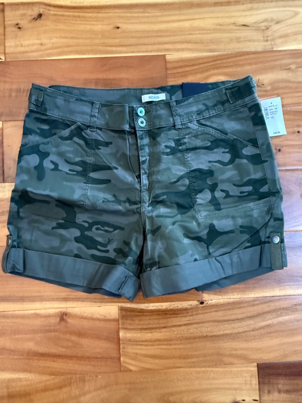 Ricki's Olive Green Camo Shorts